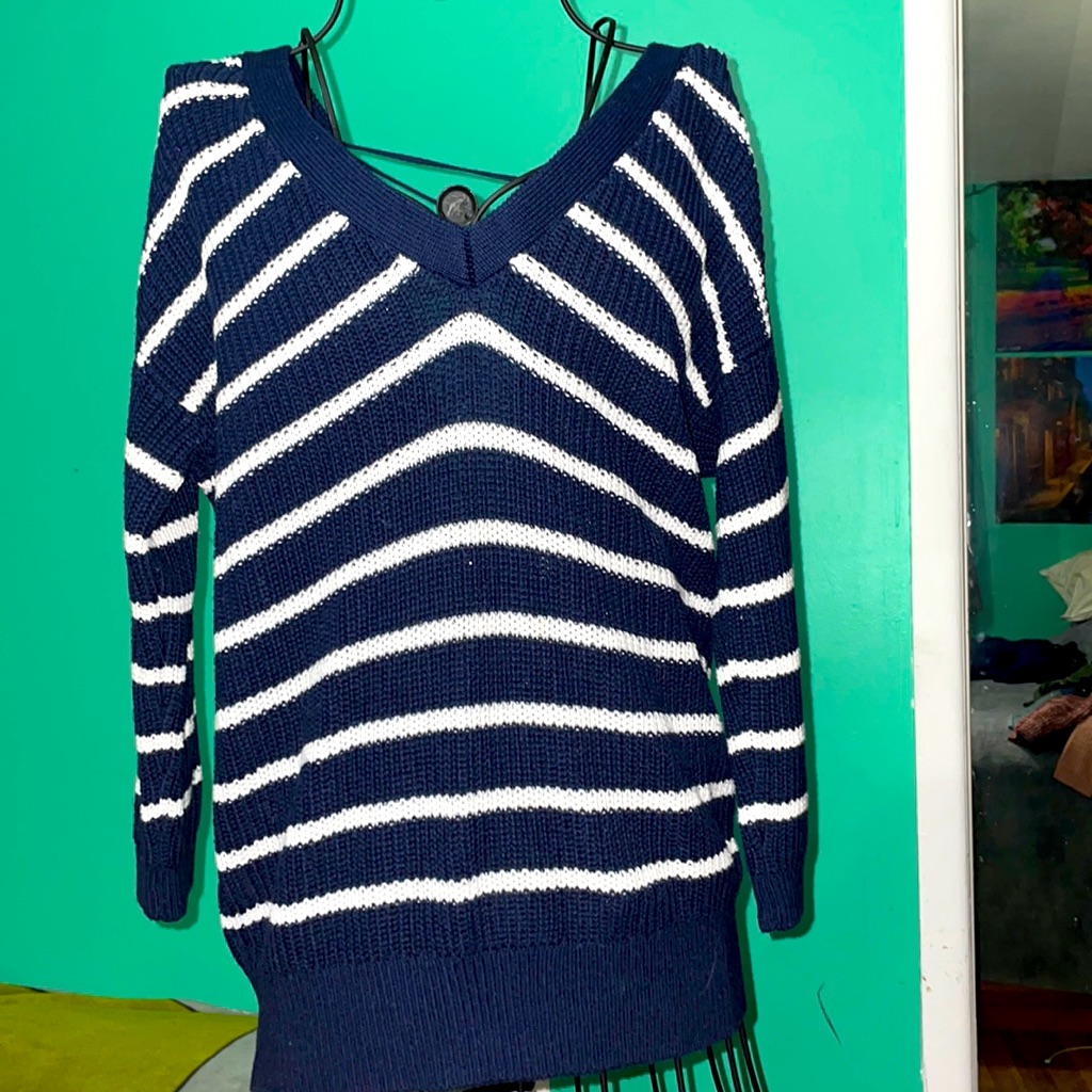 Striped Blue Blue Sweater